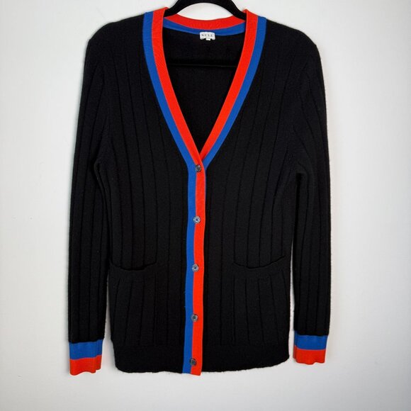 Kule The Sinclair Cashmere Cardigan Sweater Black Size Small - Picture 4 of 8